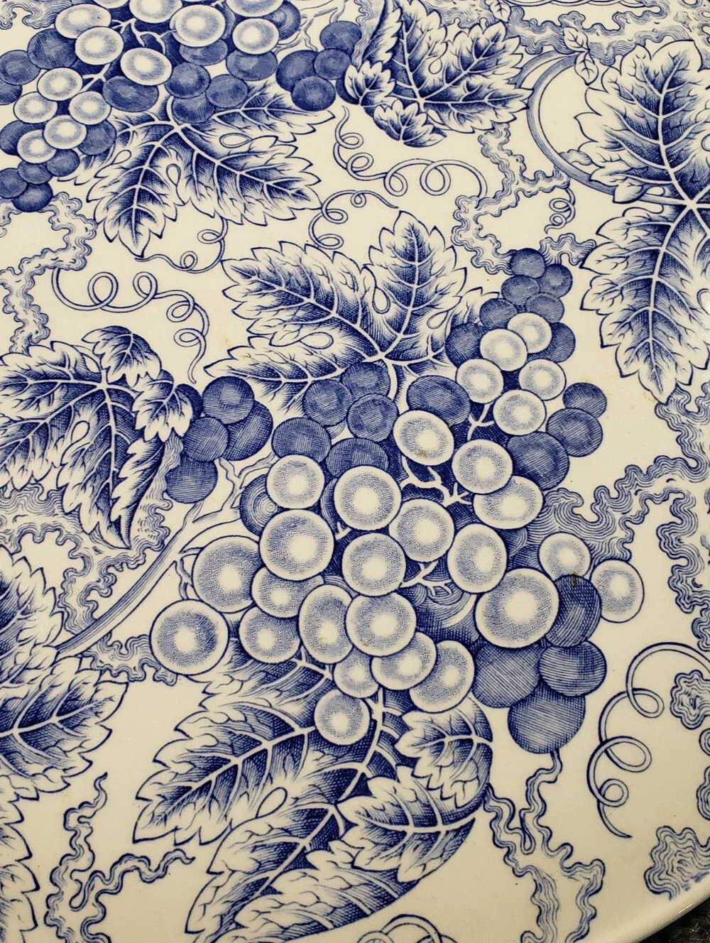 Spode Blue Room Collection Grapes Porcelain Cake Plate 11